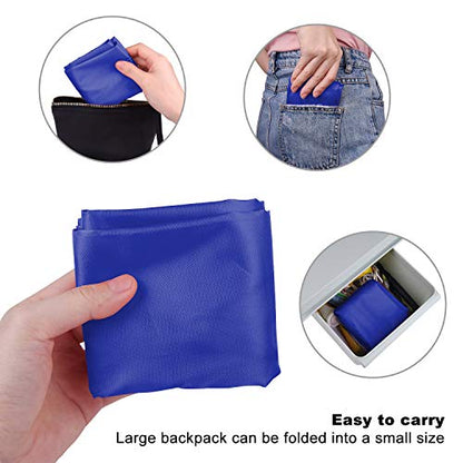 KUUQA 2 Pcs Drawstring Backpack Bags, Black, Blue - color: Black, Blue