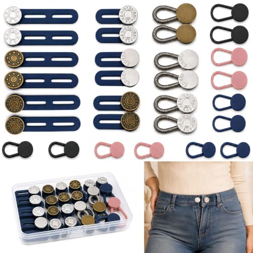30pcs Button Waist Extenders for Men and Women Jeans Pants