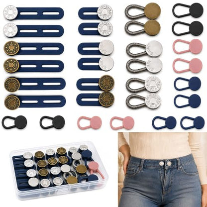 30pcs Button Waist Extenders for Men and Women Jeans Pants