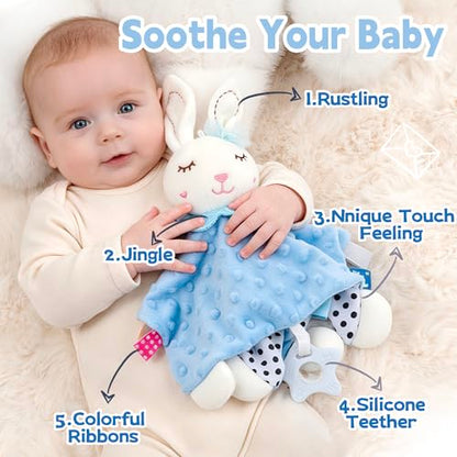 30 Piece Baby Gift Basket – Luxury Curated Baby Gift Basket for Newborn - color: White blue