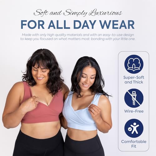 Everyday Luxe Nursing & Hands-Free Pumping Bra - Nursing and Pumping Bra Fits All Standard Pump Flanges and Wearable Pumps - color: Black, size: Medium