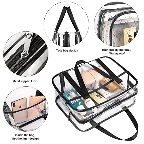 Large Clear Makeup Bag, Cosmetics Organizer Bag, pvc Travel Toiletry Bag