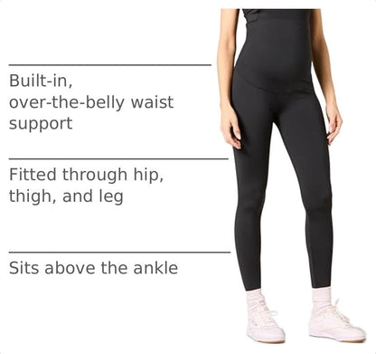 Amazon Essentials Women's Maternity Leggings Over the Belly, Active Sculpt, Full Length, Pregnancy Pants - size: Medium