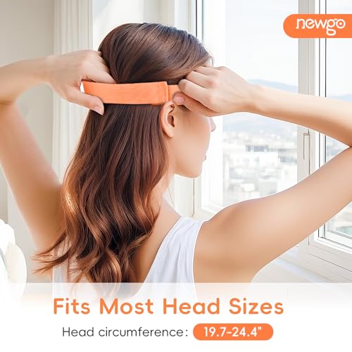 NEWGO Cooling Eye Mask for After Surgery, Face Ice Pack, 1 Pack, Orange - color: Orange (1 Pack)