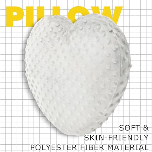 Briwooody Weighted Pillow Glass Bead Calming Body Pillows, White - color: White