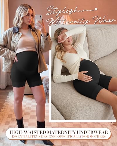 3 Pack Maternity Shapewear Shorts - color: Black, Black, Black, size: X-Large