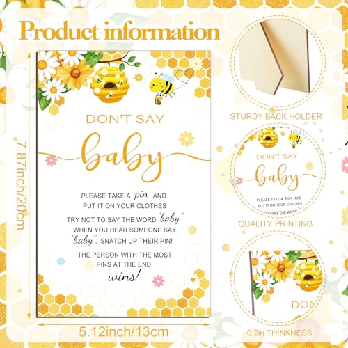 Patelai 321 Pcs Baby Shower Games Supplies, Bee - style: Bee