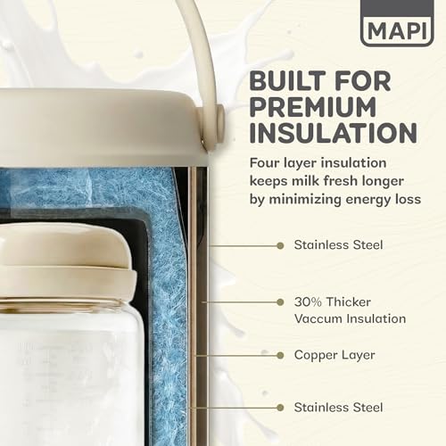 MAPI 22 oz Portable Breast Milk Cooler with 2 Storage Bottles