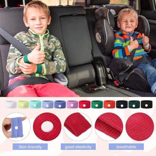 Zhanmai 12 Pairs Motion Sickness Bracelets Adults Kids, Multicolor - color: Multicolor