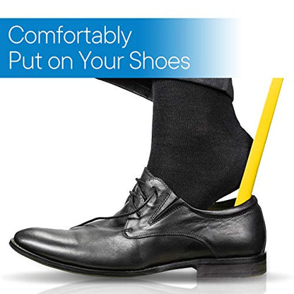 RMS 2 Pack Extra Long Handled Shoe Horn with Curved Handle (24 inches)