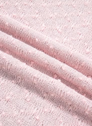 BLENCOT Womens Off Shoulder Flare Sleeve Split Bodycon Maternity Dress - color: Pink, size: Medium