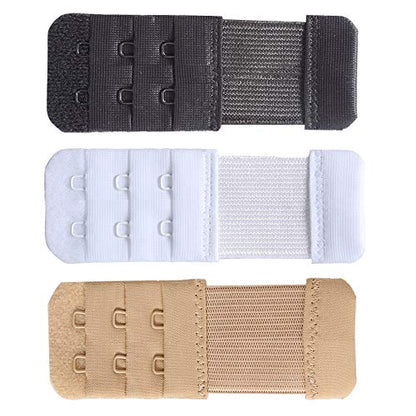 Women's Bra Extenders 4 Hook / 3 Hook / 5 Hook / 2 Hook Soft Comfortable Stretchy Bra Extension Strap - color: 2 Hook Bra Extender,1/2 Inch Spacing