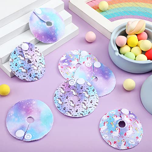 Breling 24 Pack G Tube Button Covers Cotton Pads for Feeding Support Women