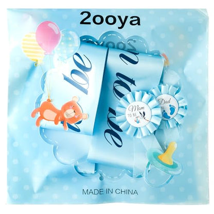 4Pcs Stork Maternity Sash Set for Mom to Be & Dad to Be Baby Shower