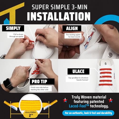 U-Lace Kiddos No-Tie Shoelaces - Elastic Shoe Laces for Sneakers - 14 Laces - color: Medium Gray