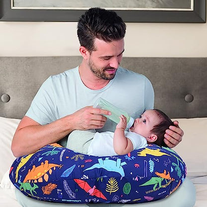 Cloele Nursing Pillow Cover for Breast Feeding Pillows,Blue Dinosaur - color: Dinosaurs
