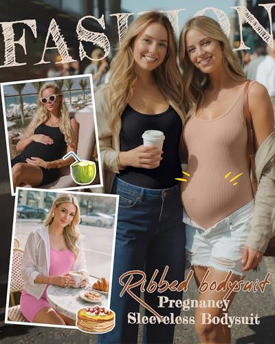 3 Pack Maternity Rompers for Women - color: Black, Khaki, Pink, size: XX-Large