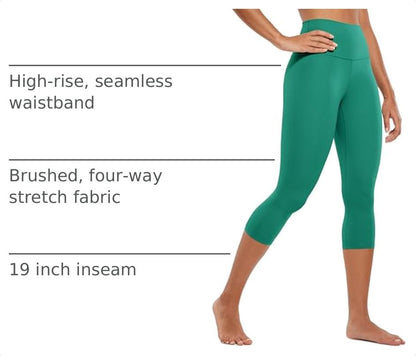 CRZ YOGA Butterluxe Capris 19'' - color: Cascadia Green, size: Medium