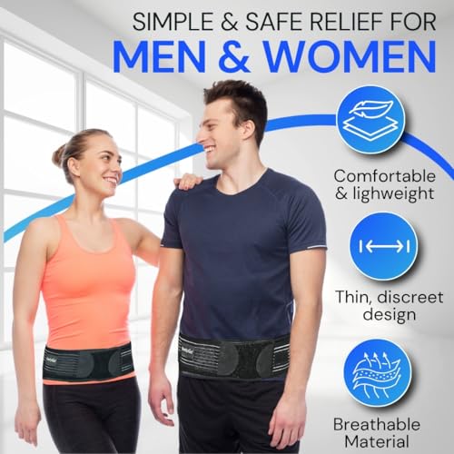 Sacroiliac SI Belt Hip Brace, Adjustable Sciatica Support (Medium)