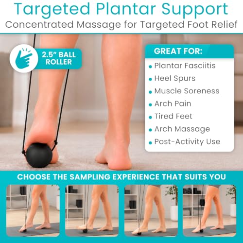 Vive Plantar Fasciitis Relief Lacrosse Ball – Massage Roller for Feet