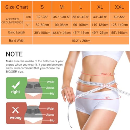 Trendyline Postpartum Belly Band Wrap: Adjustable Support Abdominal Binder - color: Black, size: Medium