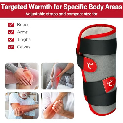 Comfytemp Leg Heating Pad, Wearable Heat Wrap for Knee/Thighs/Calf (S/M) - size: Small