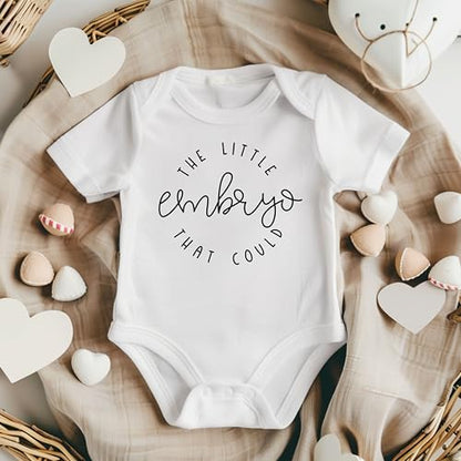 IVF Pregnancy Announcement Bodysuit, The Little Embryo That Could - color: White
