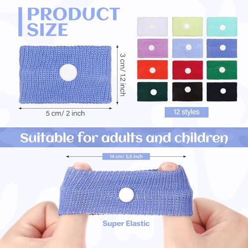 Zhanmai 12 Pairs Motion Sickness Bracelets Adults Kids, Multicolor - color: Multicolor