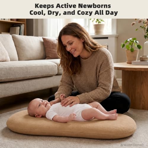 3 Pack Muslin Baby Lounger Covers, Covers Only, 35.5" x 20" - color: 3 Pack Brown