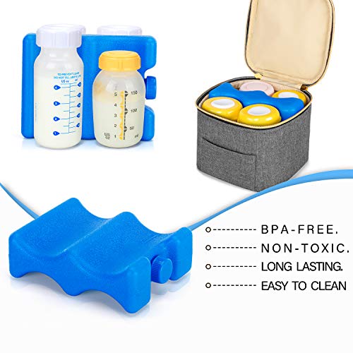 Teamoy Breastmilk Ice Pack (Pack of 2), Small - size: Small 4 Bottle(Pack of 2)