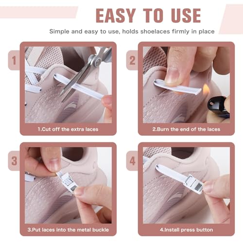 Aiboxin Elastic No Tie Shoelaces for Kids Adults Tieless Stretch Shoe Laces - color: Blue