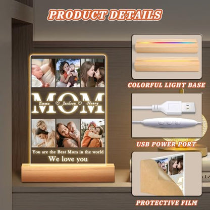 Custom Picture Frames, Personalized Gifts for Mom from Daughter Son - color: Style-06-Mom