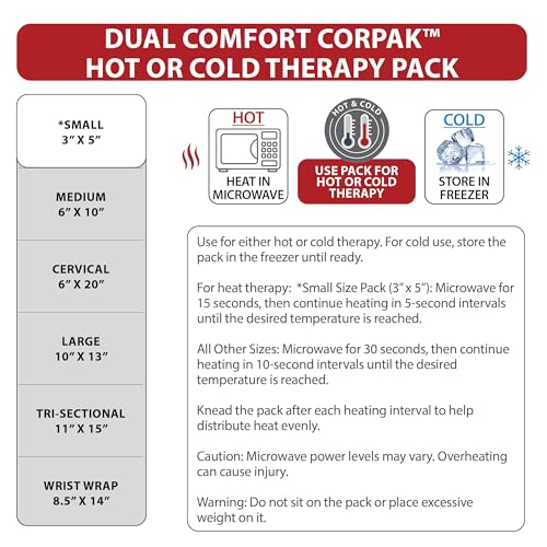Reusable Hot & Cold Therapy Pack for Knee, Back, Shoulder & Ankle Pain (Medium - 6 x 10 inch) - size: Medium - 6 x 10 Inch