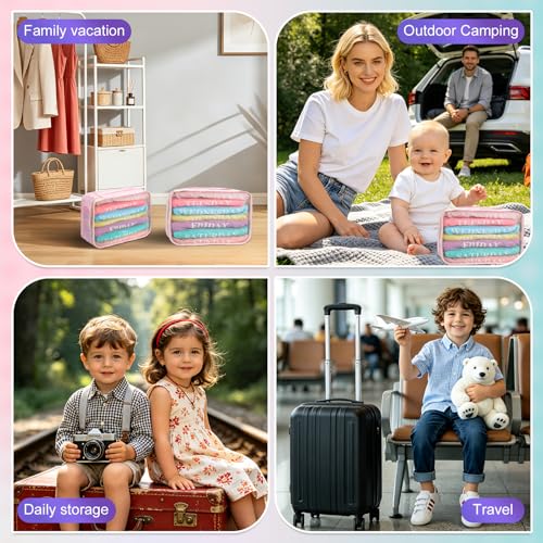 15 Pcs Days of the Week Packing Cubes