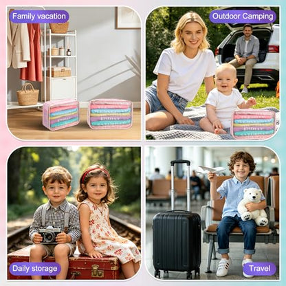 15 Pcs Days of the Week Packing Cubes