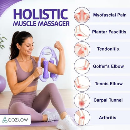 COZLOW Cellulite Massage Tool, Lymphatic Drainage Massager, Lavender Bliss - color: Lavender Bliss