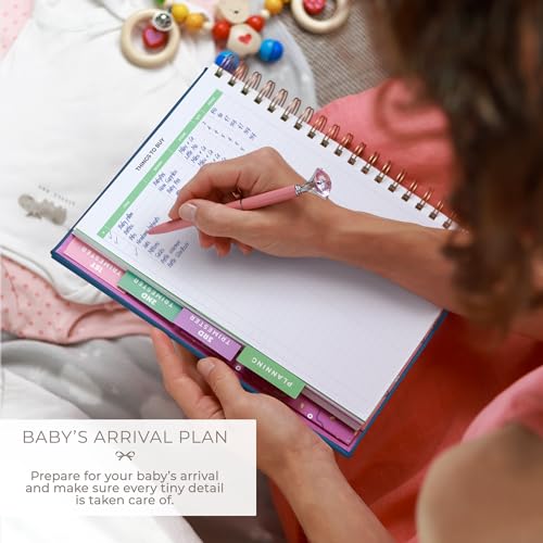 Clever Fox Pregnancy Journal, Expecting First Time Mom Planner Mystic Blue - color: Mystic Blue, size: 9" x 10.5" Regular Edition