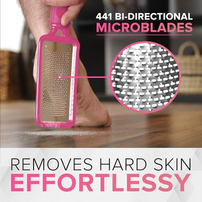NYK1 RUSTPROOF Foot File Callus Remover for Feet | Pink - color: Pink Megafile