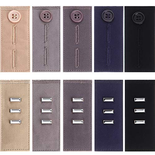 10 Pcs Pant Extenders for Men Women, Waist Extender for Pants Jeans