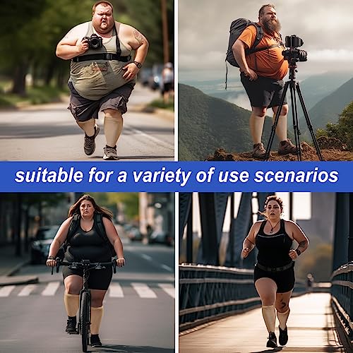 Plus Size Compression Socks: Wide Calf for Women Men 20-30 mmHg - color: Beige, size: Small