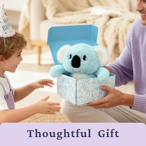 IKASA Microwavable Stuffed Animal Koala Plush,Heating Weighted 1.5 lbs - color: Light Blue Koala