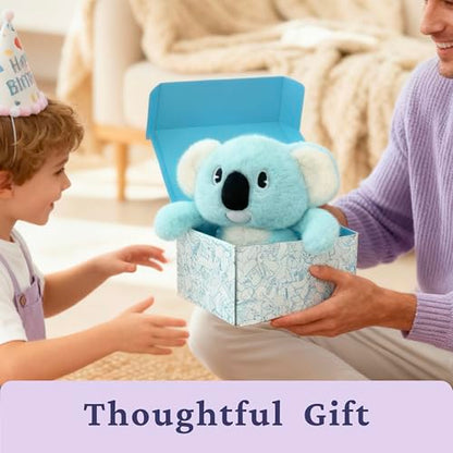 IKASA Microwavable Stuffed Animal Koala Plush,Heating Weighted 1.5 lbs - color: Light Blue Koala