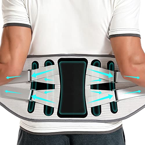 Back Brace for Lower Back Pain, Lumbar Support Belt for Men/Women - color: Black