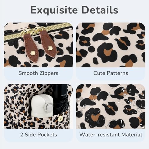 Tenot Diaper Bag Tote, Baby Diaper Bag with Pacifier Case Leopard Print - color: Leopard Print, size: Large