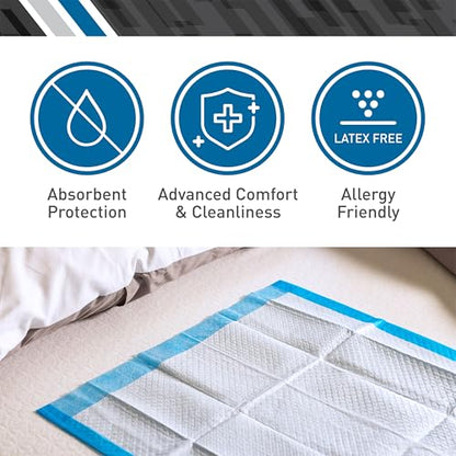BodyMed Disposable Underpads, High Absorbency, 30 x 36 in, 100 ct - size: 30" x 36", 100 Pads