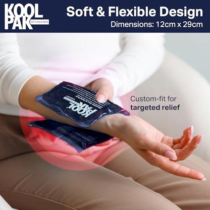 Koolpak Deluxe Reusable Hot/Cold Gel Packs - x3 (Triple Pack)