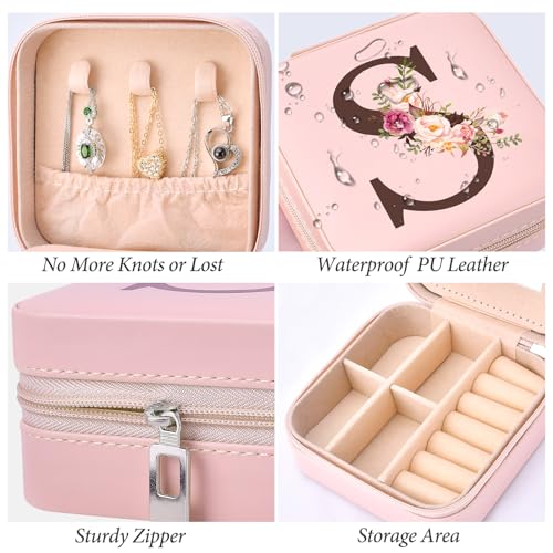 Inngeroo Travel Jewelry Case Box Organizer Personalized Gifts for Women - style: S