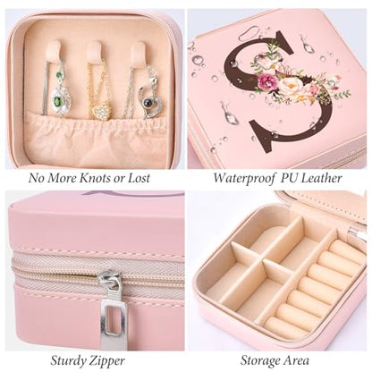 Inngeroo Travel Jewelry Case Box Organizer Personalized Gifts for Women - style: S