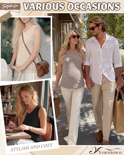 3 Pack Women's Nursing Tank Tops - color: Coffee, Apricot, Black, size: Large