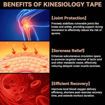 CKeep Kinesiology Tape, Uncut Premium Elastic Athletic Tape 2 Rolls, Beige - color: Beige, size: 2 Rolls